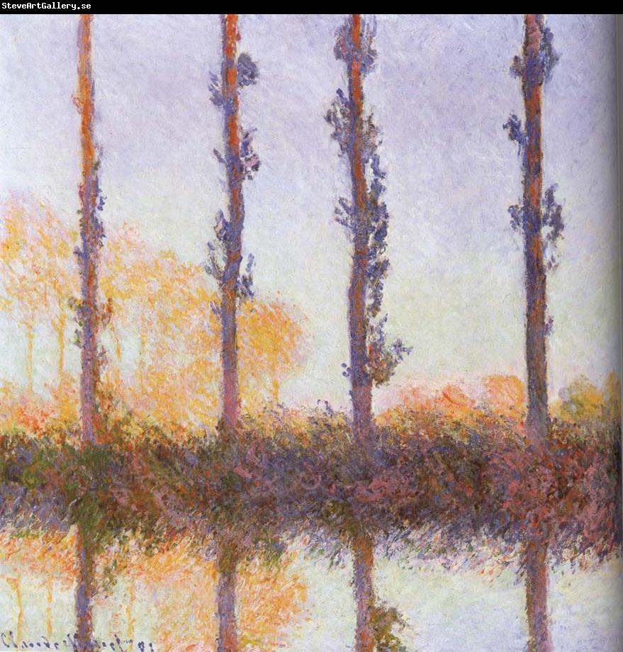 Claude Monet Four pieces of poplar